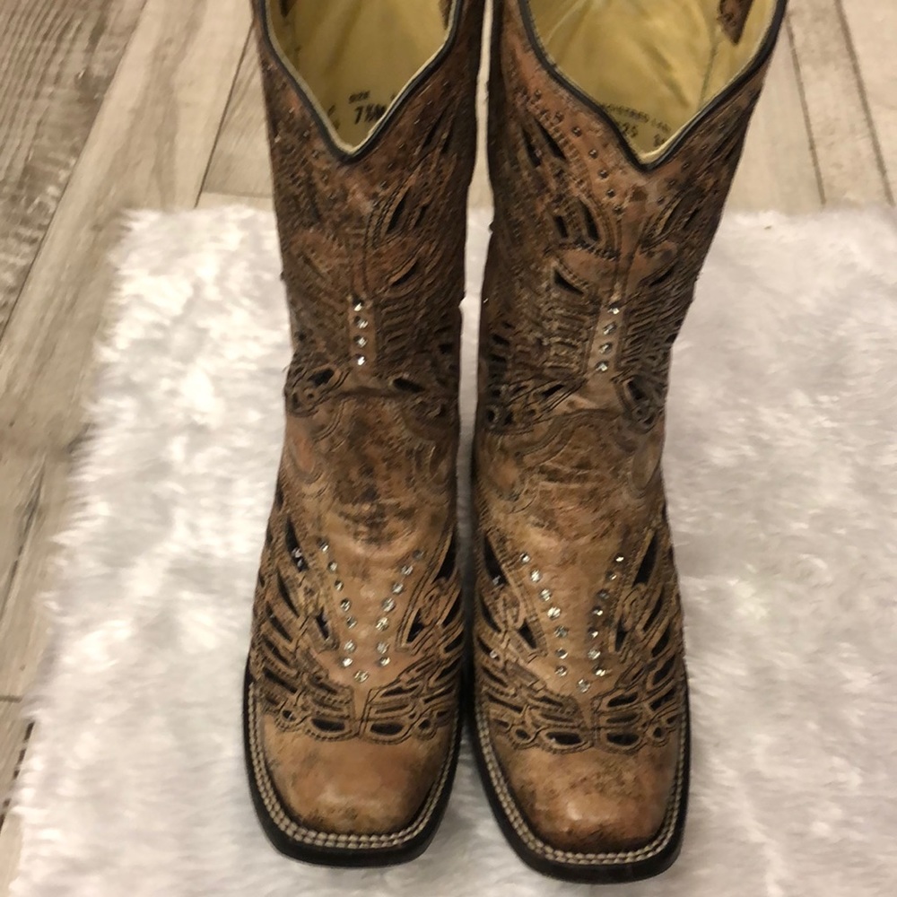 Corral cowgirl boots black sequence & crystal